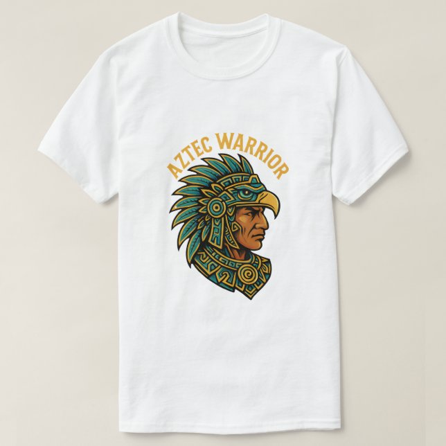 Aztec Warrior – Ancient Power & CourageT-Shirt T-Shirt (Design vorne)
