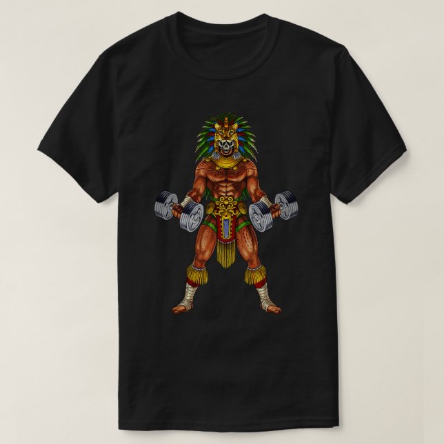 Aztec Warrior Bodybuilder T-Shirt (Design vorne)