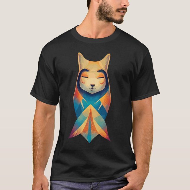 Aztec Warrior Cool Shaman Guardian Inca Maya Fox a T-Shirt (Vorderseite)
