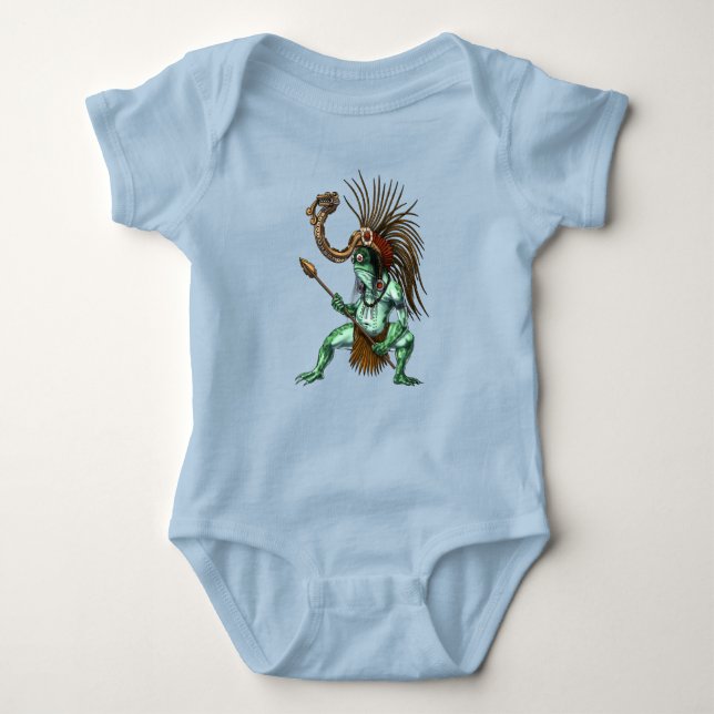 Aztec Warrior Deity Cueyatl Baby Strampler (Vorderseite)