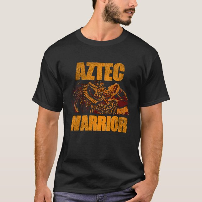 Aztec Warrior King Mexico National Aztec Mayas 3 T-Shirt (Vorderseite)