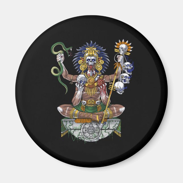Aztec Warrior Shaman Magnet (Vorne)