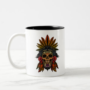 Aztec Warrior Zweifarbige Tasse