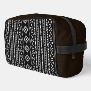 Aztec White Gray Black Mixed Motifs V Muster Waschbeutel