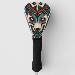 Aztec Wolf Face Golf Headcover