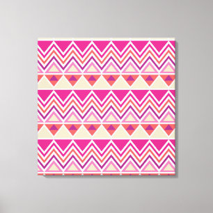 Aztec Zickzack #12 bei VictoriaShaylee Leinwanddruck