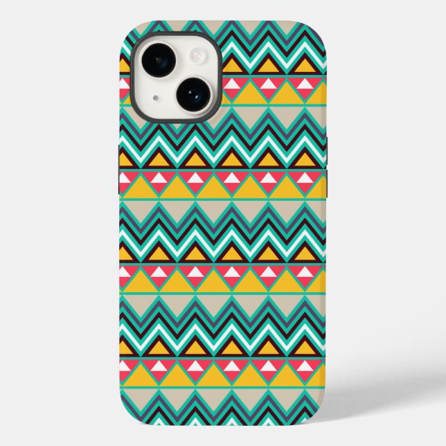 Aztec Zickzack #6 @ VictoriaShaylee Case-Mate iPhone Hülle (Rückseite)