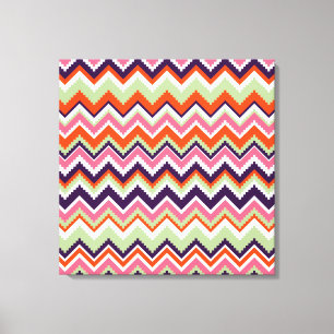Aztec Zickzack #7 bei VictoriaShaylee Leinwanddruck
