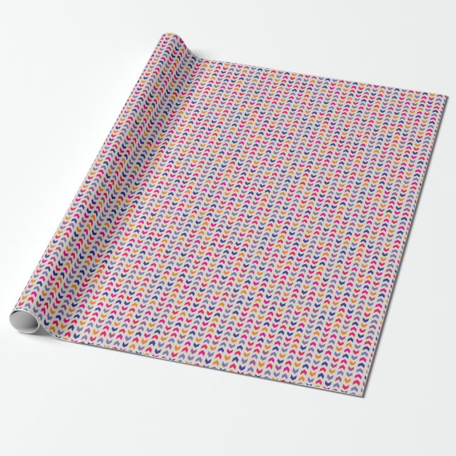Aztec Zickzack Farbmuster Geschenkpapier (Ungerollt)