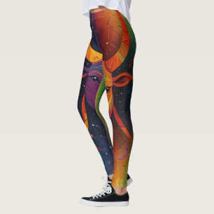 Aztec Zodiac Abstrakt Mix Leggings