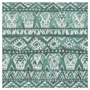 AZTECHIE aztekischer Schädel Boho Stammes- Muster Stoff