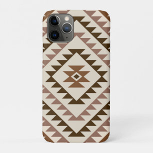 Aztek-Diamant-Motiv-Design Braun+Creme Case-Mate iPhone Hülle