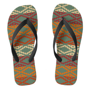 Aztek Südwest-Stammesdiamanten Flip Flops