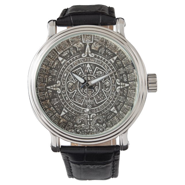 Aztekalender Armbanduhr (Vorderseite)