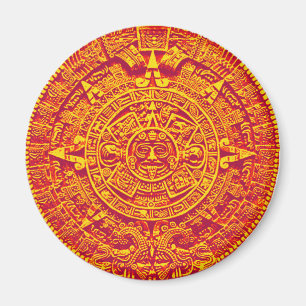 Aztekalender - Gold Magnet