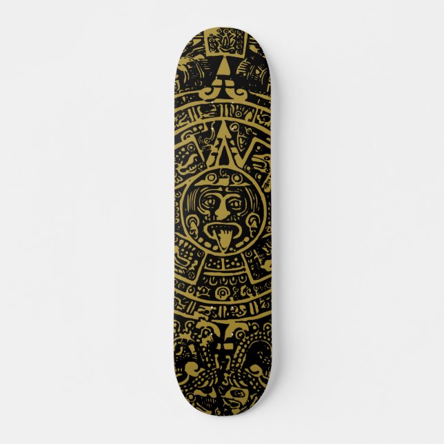 Aztekalender Skateboard (Vorne)