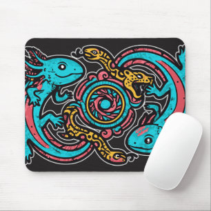 Azteken Axolotl Xolotl Stammesmuster Mythologie Bo Mousepad
