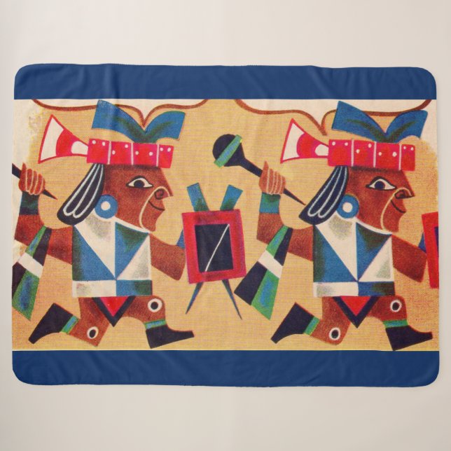 Azteken Azteken Sherpadecke (Vorderseite (Horizontal))