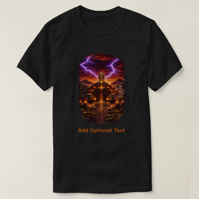 Azteken-Fantasie T-Shirt (Design vorne)