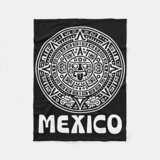 Azteken-Kalender Fußball Mexiko Fußballfan mexikan Fleecedecke