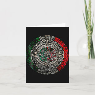 Azteken-Kalender Sonnenstein Mexikanische Kunst Sc Karte