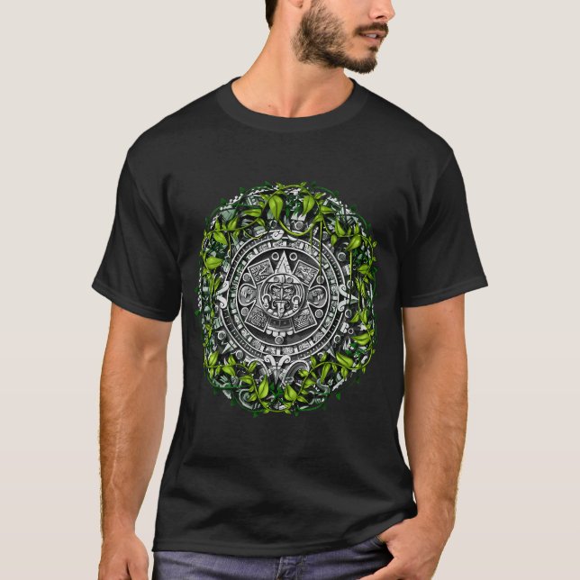 Azteken-Kalender T-Shirt (Vorderseite)