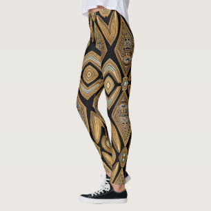 Azteken-Kunst, lebendig, die Kultur widerspiegelnd Leggings