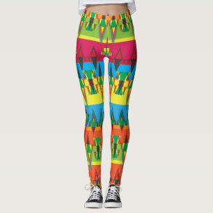 Azteken-Muster Leggings