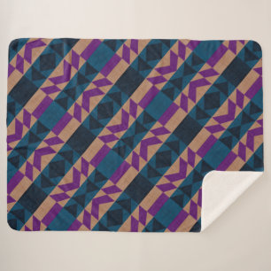 Azteken-Muster Sherpadecke