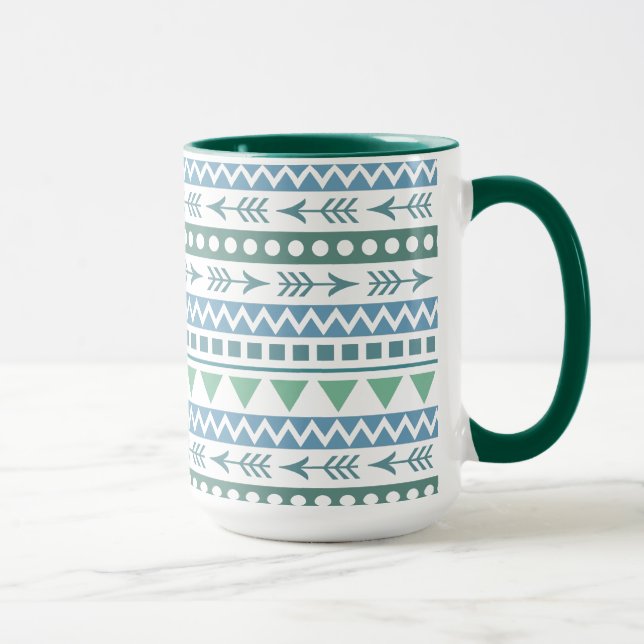 Azteken-Pattern-Tasse Tasse (Rechts)
