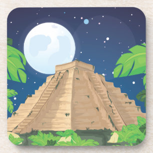 Azteken-Pyramide Untersetzer