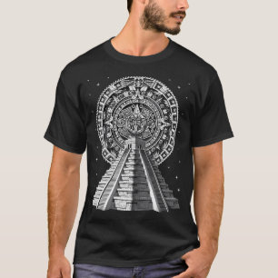 Azteken-Pyramiden-Kalender T-Shirt