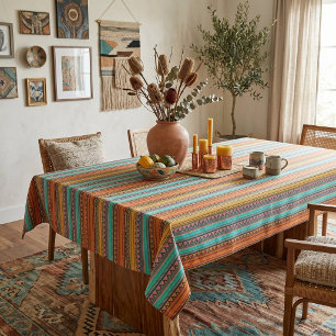 Azteken-Streifen-Tischdecke Tischdecke