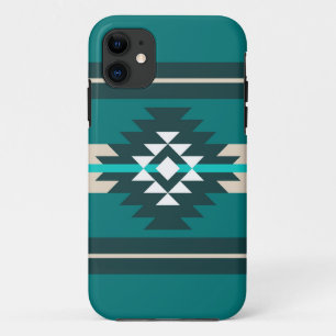 Aztekendesign in türkisfarbener Farbe Case-Mate iPhone Hülle