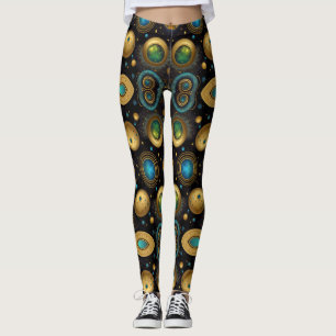 Aztekenkunst, lebendig, die Kultur reflektiert Leggings