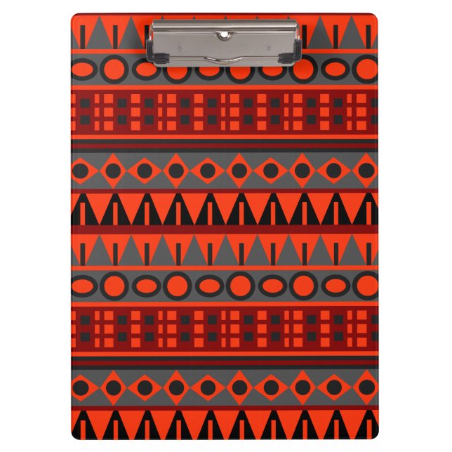 Aztekenmuster Klemmbrett (Vorderseite)