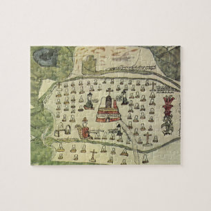 Aztekenreich Montezumas, Antike Weltkarte, 1577