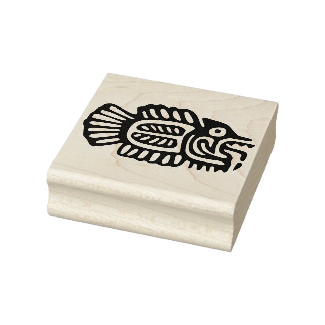 Aztekische Briefmarke Gummistempel (Stempel)