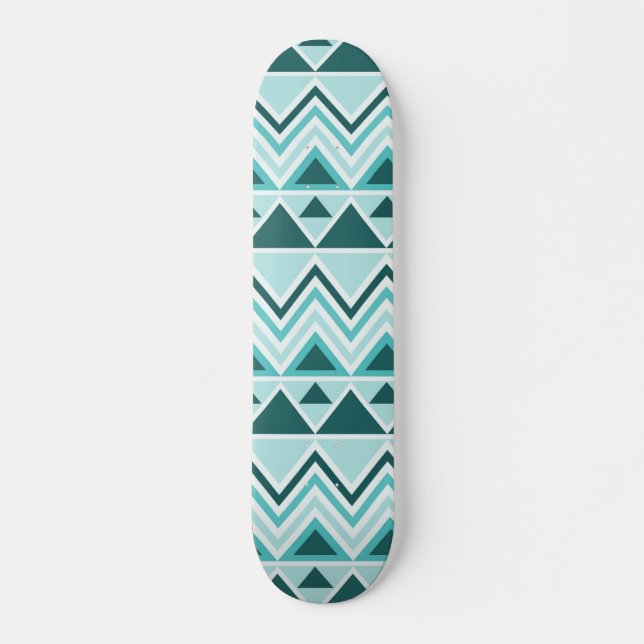 Aztekische Gebirgsdreieck-Sparren Anden Stammes- Skateboard (Vorne)
