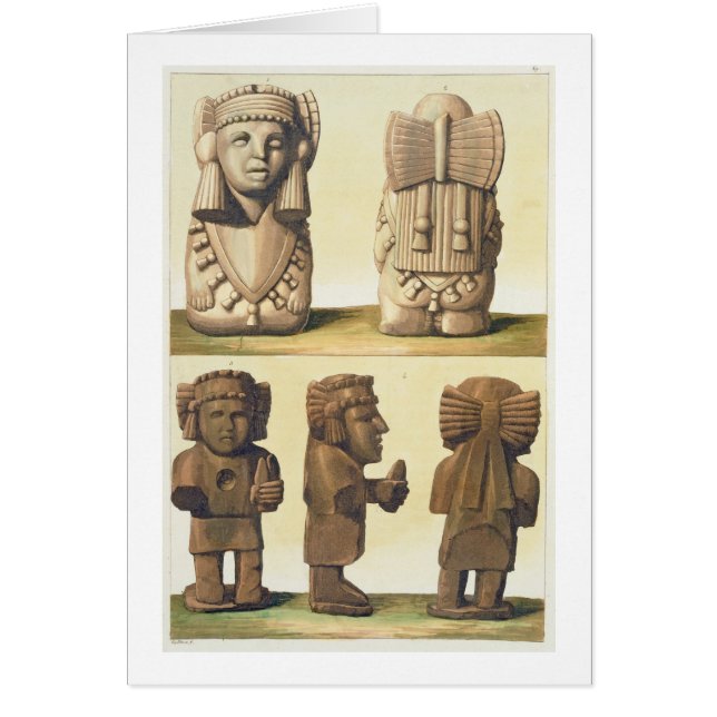 Aztekische Idole, Mexiko (Farblithographie) (Vorne)