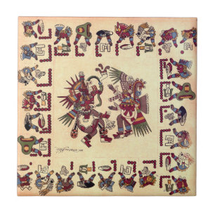 Aztekische Kunstfliese Fliese