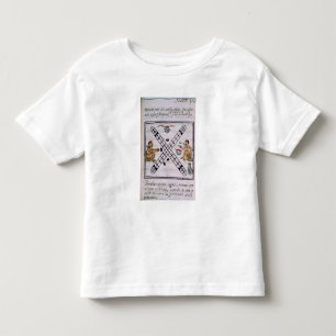 Aztekische Männer, die Patoli spielen Kleinkind T-shirt