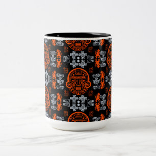Aztekische Wohngestaltung Zweifarbige Tasse