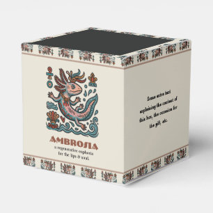 Aztekischer Axolotl Xolotl erodierter Stein tribal Geschenkschachtel
