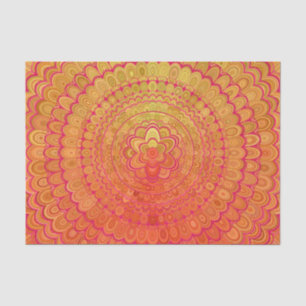 Aztekischer BlumeMandala Seidenpapier