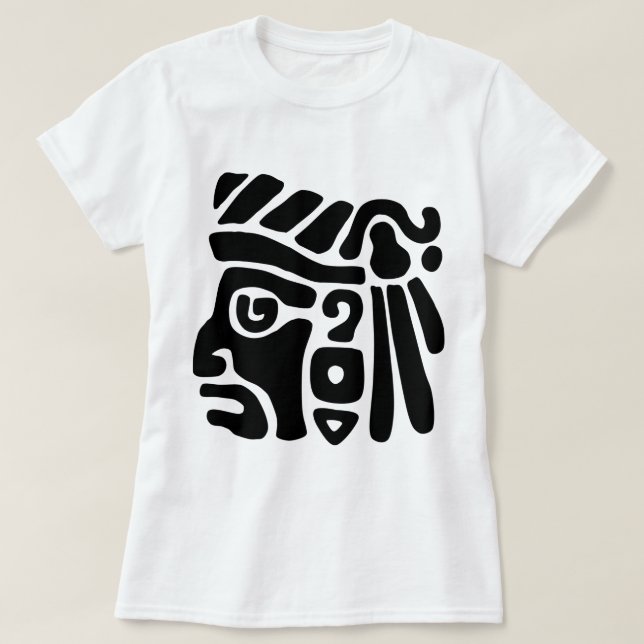 Aztekischer Krieger T-Shirt (Design vorne)