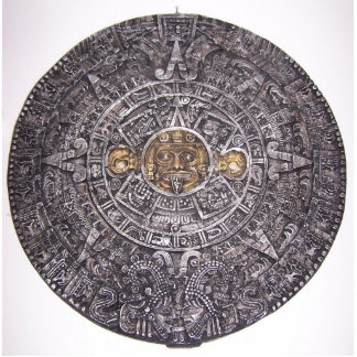 AZTEKISCHER/MAYAkalender Freistehende Fotoskulptur