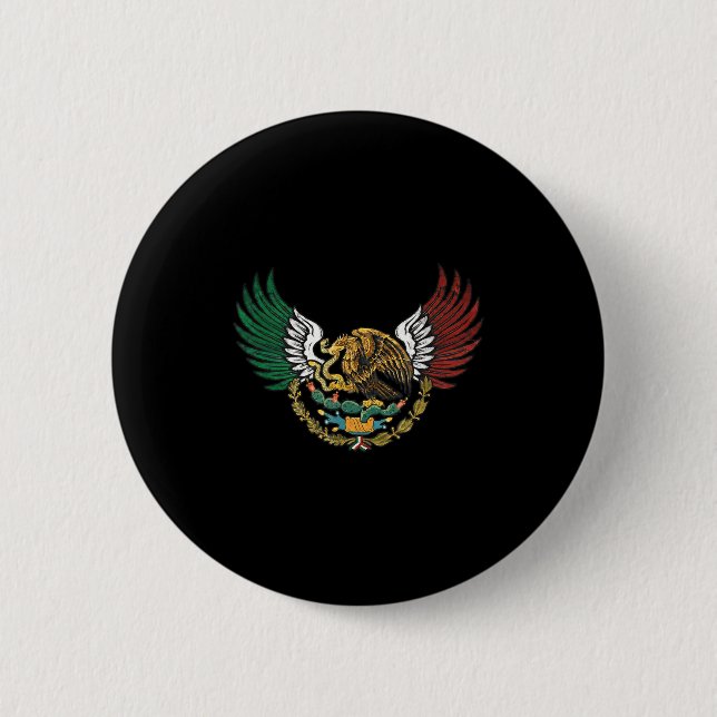 Aztekischer mexikanischer Adler mit dreifarbigen F Button (Vorderseite)