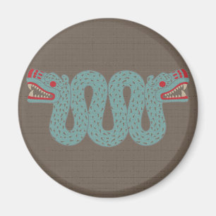 Aztekischer Schlangen-Magnet Magnet