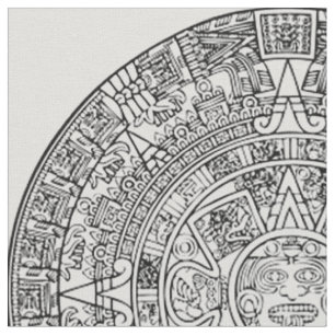 Aztekischer Sun-Mayakalender auf IRGENDEINER Stoff